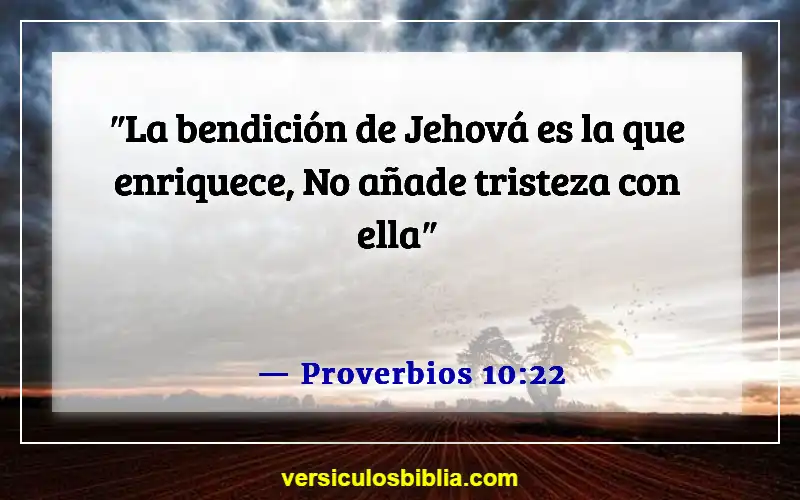 Versículos de la Biblia sobre el manejo del dinero (Proverbios 10:22)