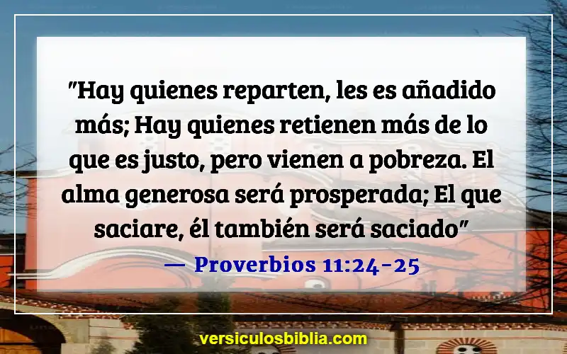 Versículos de la Biblia sobre el manejo del dinero (Proverbios 11:24-25)