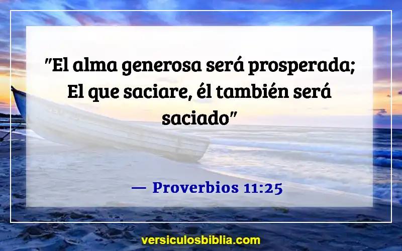 Versículos de la Biblia sobre hacer el mundo mejor (Proverbios 11:25)