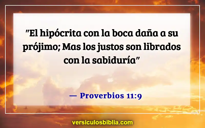 Versículos de la Biblia sobre las personas que manipulan (Proverbios 11:9)