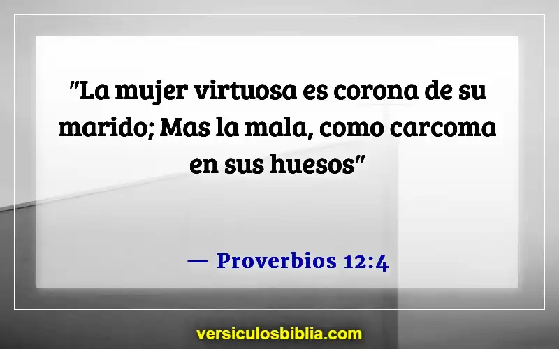 Versículos bíblicos sobre mujeres cristianas (Proverbios 12:4)