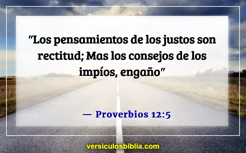 Versículos de la Biblia sobre las personas que manipulan (Proverbios 12:5)