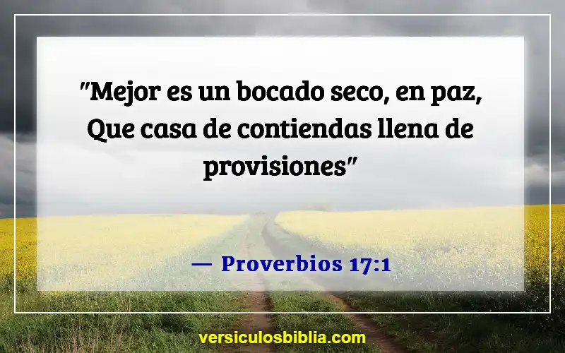 Versículos de la Biblia sobre esposos abusivos (Proverbios 17:1)