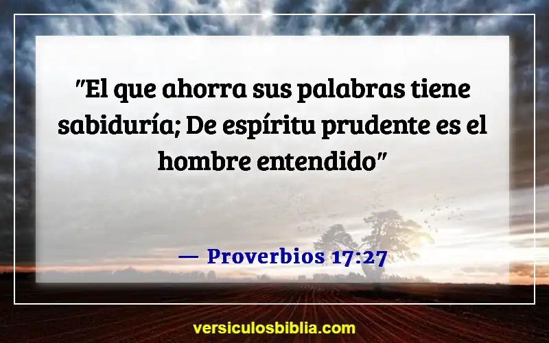 Versículos de la Biblia sobre el abuso en el matrimonio (Proverbios 17:27)