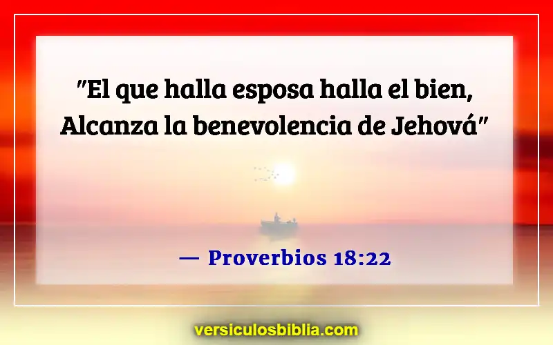 Versículos de la Biblia sobre el hombre como cabeza del hogar (Proverbios 18:22)