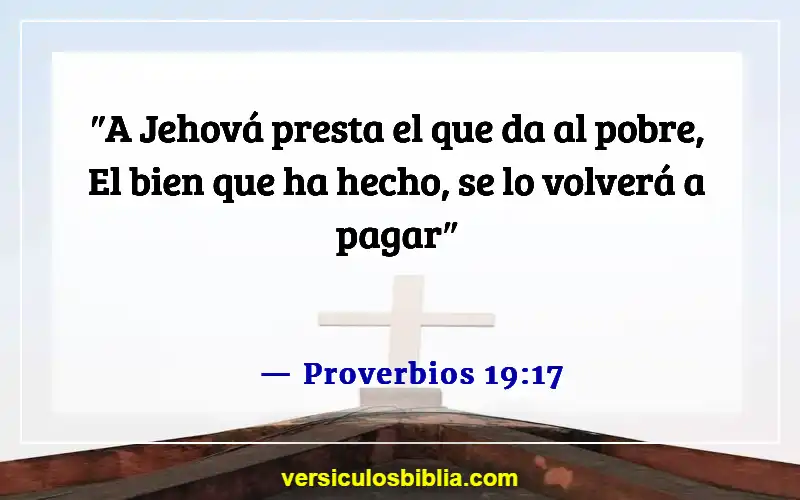 Versículos de la Biblia sobre el manejo del dinero (Proverbios 19:17)