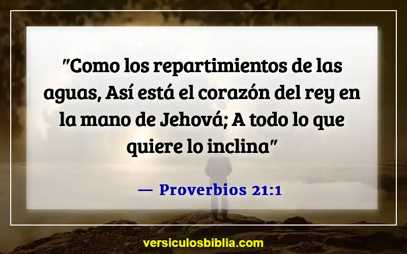 Versículos de la Biblia sobre honrar a los líderes (Proverbios 21:1)