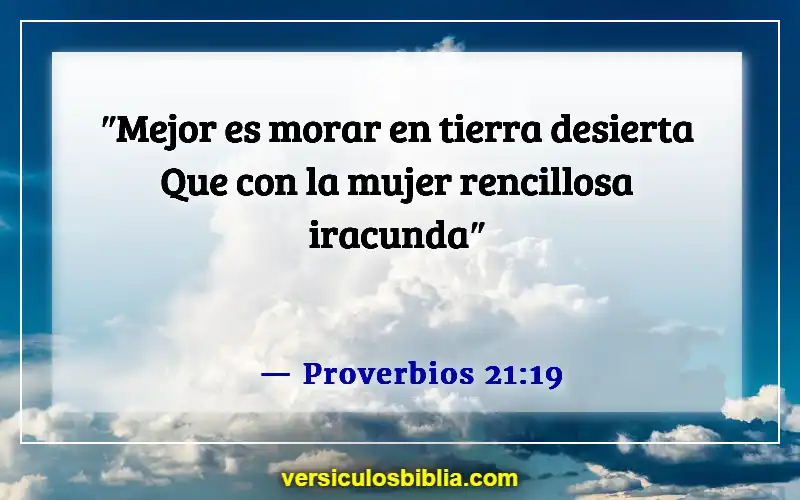 Versículos de la Biblia sobre esposos abusivos (Proverbios 21:19)