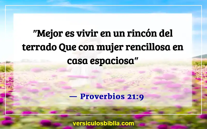 Versículos de la Biblia sobre las personas que son problemáticas (Proverbios 21:9)