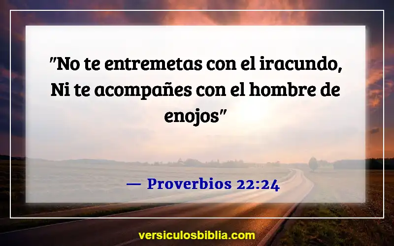 Versículos de la Biblia sobre ofender a las personas (Proverbios 22:24)