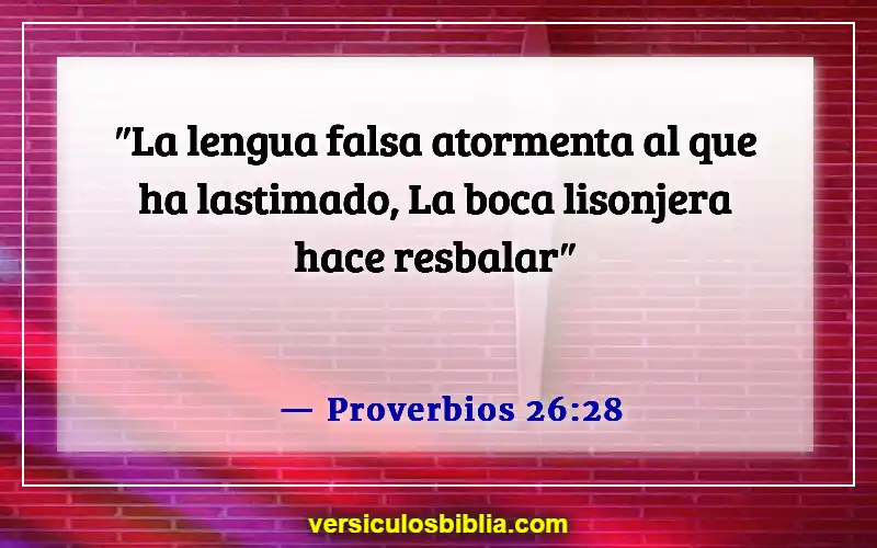 Versículos de la Biblia sobre las personas que manipulan (Proverbios 26:28)