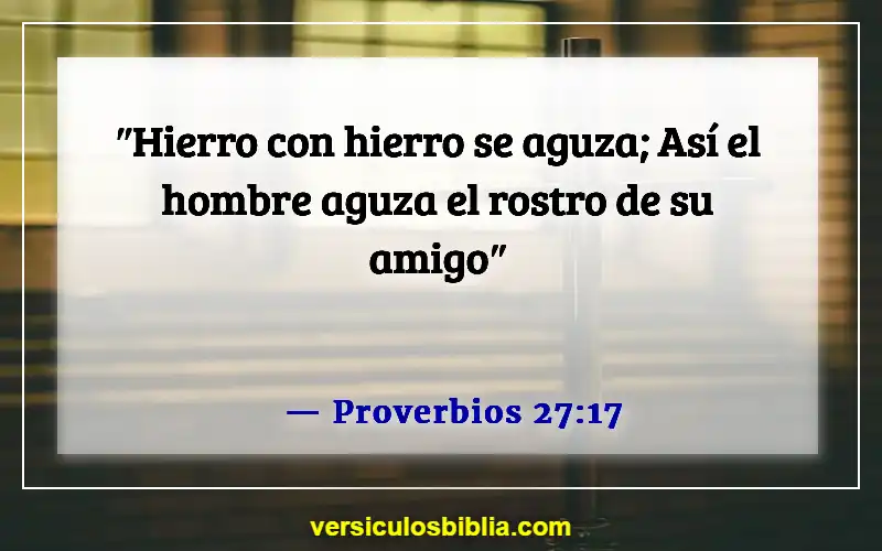 Versículos de la Biblia sobre el hombre como cabeza del hogar (Proverbios 27:17)