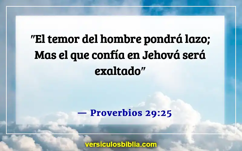 Versículos bíblicos sobre confiar en Dios (Proverbios 29:25)