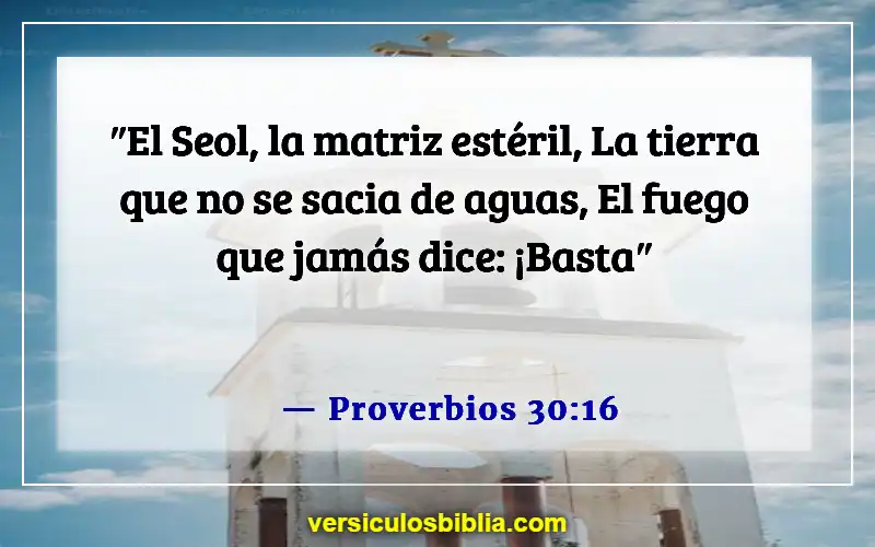 Versículos de la Biblia sobre mujeres estériles (Proverbios 30:16)
