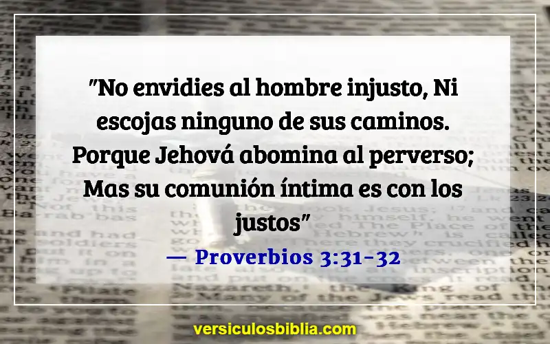 Versículos de la Biblia sobre esposos abusivos (Proverbios 3:31-32)