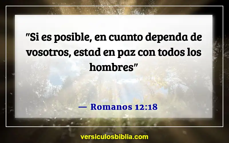 Versículos de la Biblia sobre esposos abusivos (Romanos 12:18)