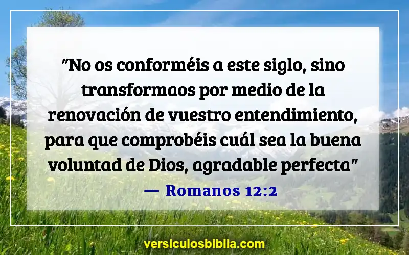 Versículos de la Biblia sobre el tiempo de quietud (Romanos 12:2)