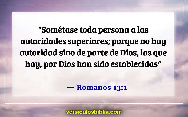 Versículos de la Biblia sobre el hombre como cabeza del hogar (Romanos 13:1)