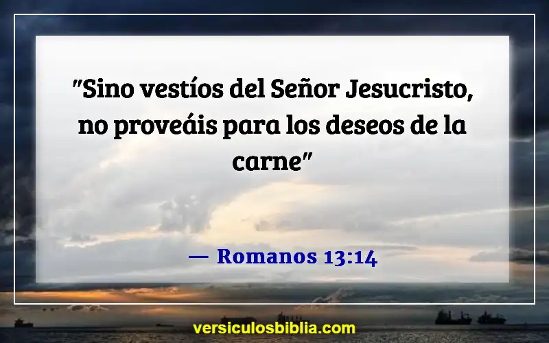 Versículos de la Biblia sobre caer en la tentación (Romanos 13:14)