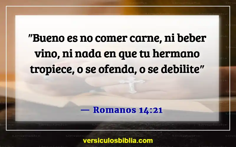 Versículos de la Biblia sobre ofender a las personas (Romanos 14:21)