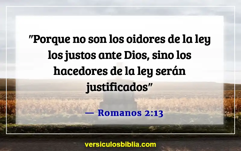 Versículos de la Biblia sobre obedecer a Dios (Romanos 2:13)