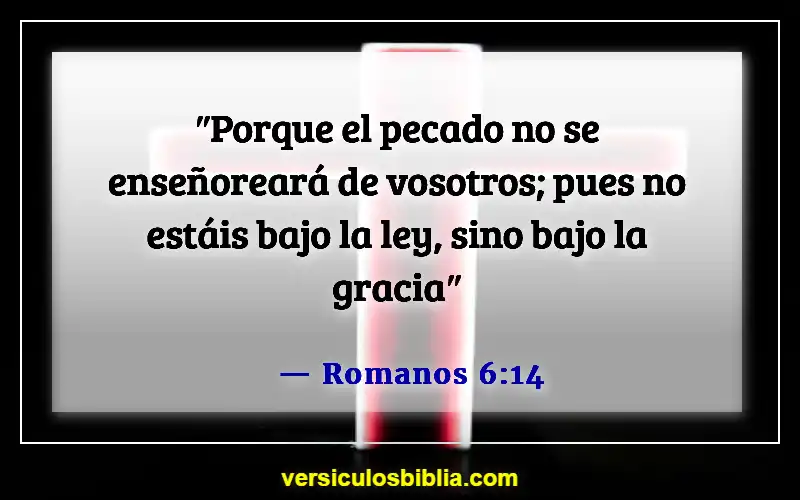 Versículos de la Biblia sobre la fe, el amor y la gracia (Romanos 6:14)