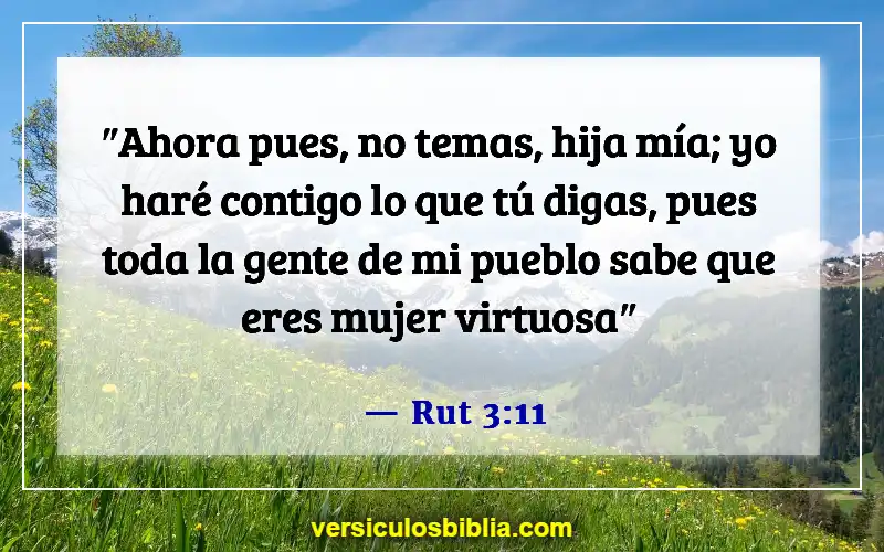 Versículos bíblicos sobre mujeres cristianas (Rut 3:11)