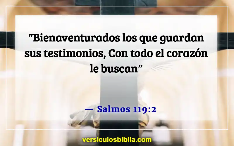 Versículos de la Biblia sobre dedicar tiempo a Dios (Salmos 119:2)