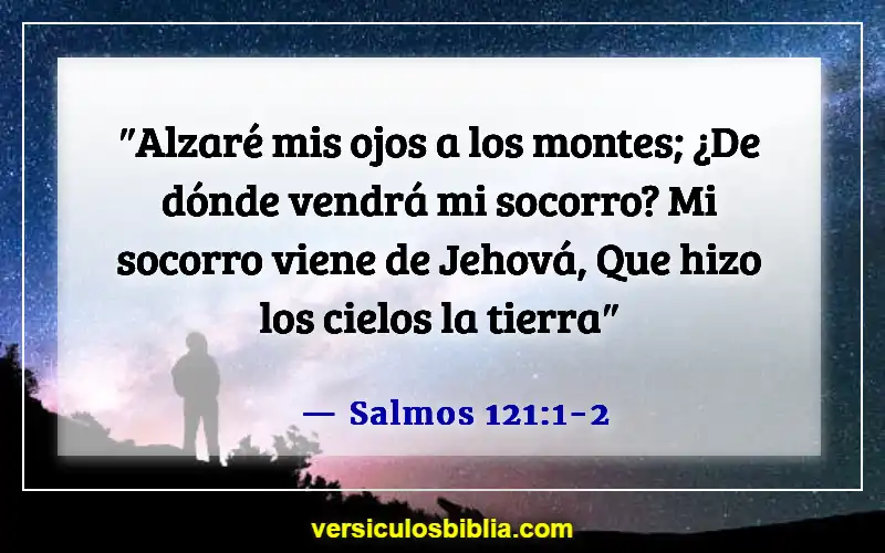 Versículos bíblicos sobre confiar en Dios (Salmos 121:1-2)