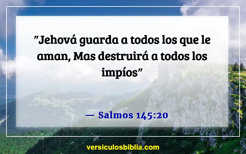 Versículos de la Biblia sobre amar a Dios (Salmos 145:20)