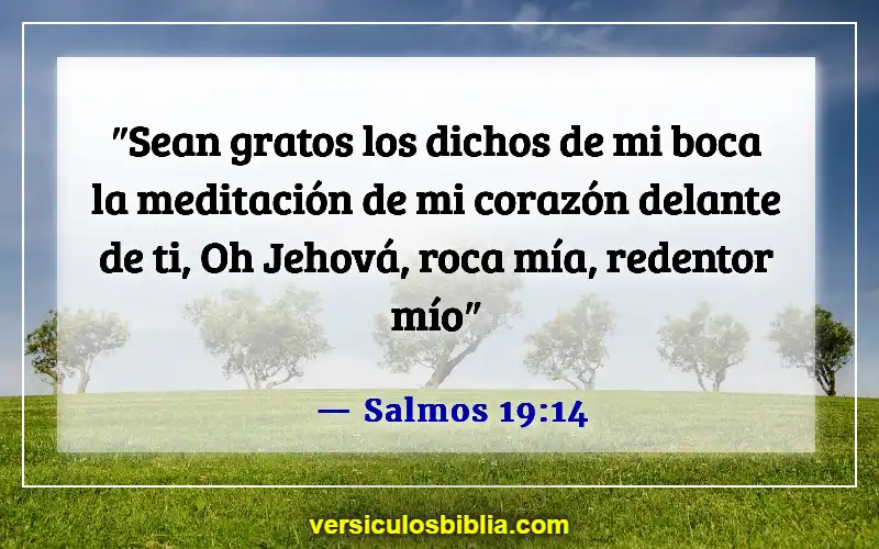 Versículos de la Biblia sobre malos pensamientos (Salmos 19:14)