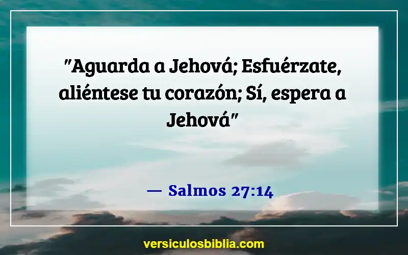 Versículos de la Biblia sobre el tiempo de quietud (Salmos 27:14)