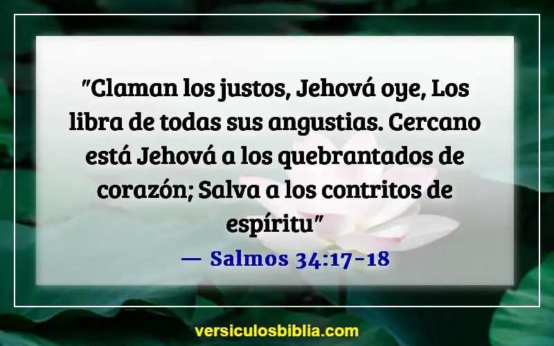 Versículos bíblicos sobre confiar en Dios (Salmos 34:17-18)