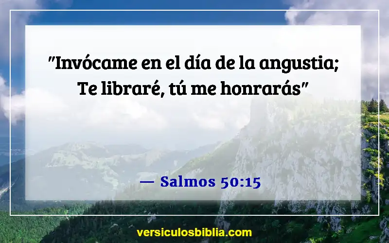 Versículos de la Biblia sobre pedir en el nombre de Jesús (Salmos 50:15)