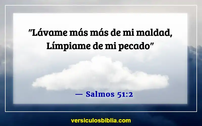 Versículos de la Biblia sobre el perdón de los pecados (Salmos 51:2)