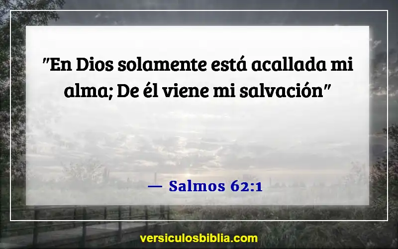 Versículos de la Biblia sobre el tiempo de quietud (Salmos 62:1)