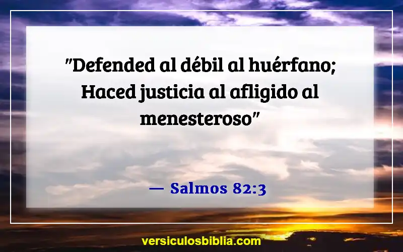 Versículos de la Biblia sobre juzgar a otras personas (Salmos 82:3)