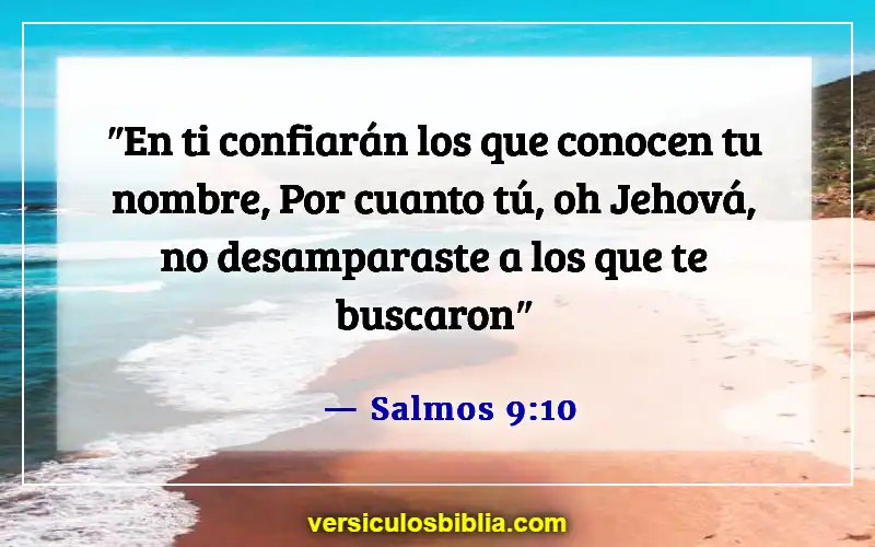 Versículos bíblicos sobre confiar en Dios (Salmos 9:10)