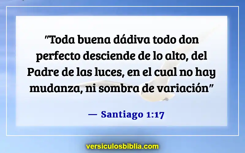 Versículos de la Biblia sobre los dones de Dios (Santiago 1:17)