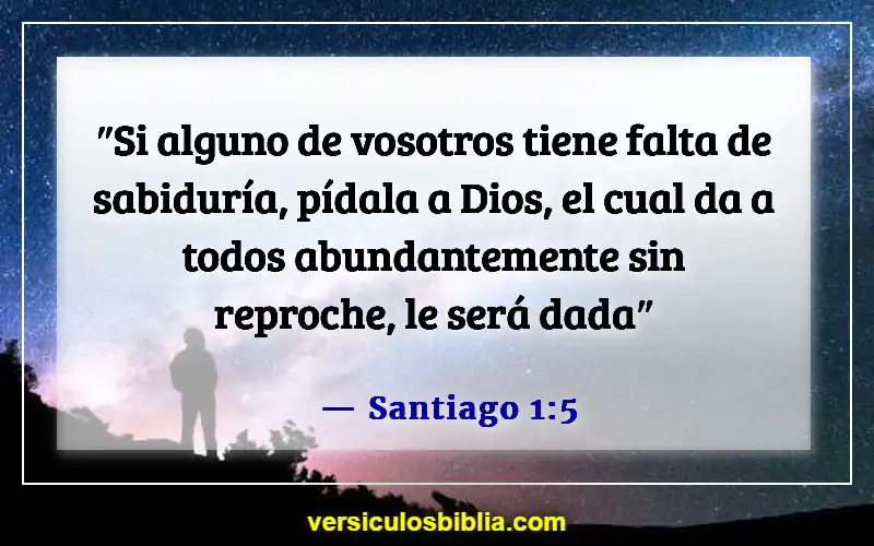 Versículos de la Biblia sobre seguir la voluntad de Dios (Santiago 1:5)