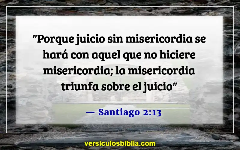 Versículos de la Biblia sobre la Divina Misericordia (Santiago 2:13)