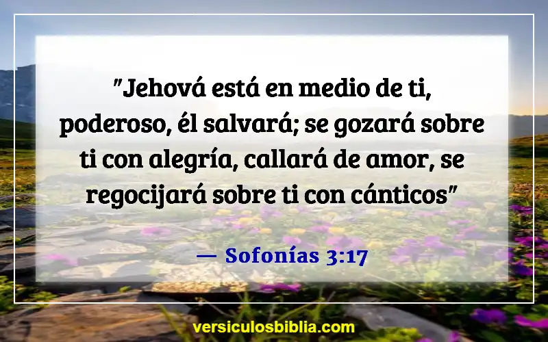 Versículos de la Biblia sobre superar el rechazo (Sofonías 3:17)