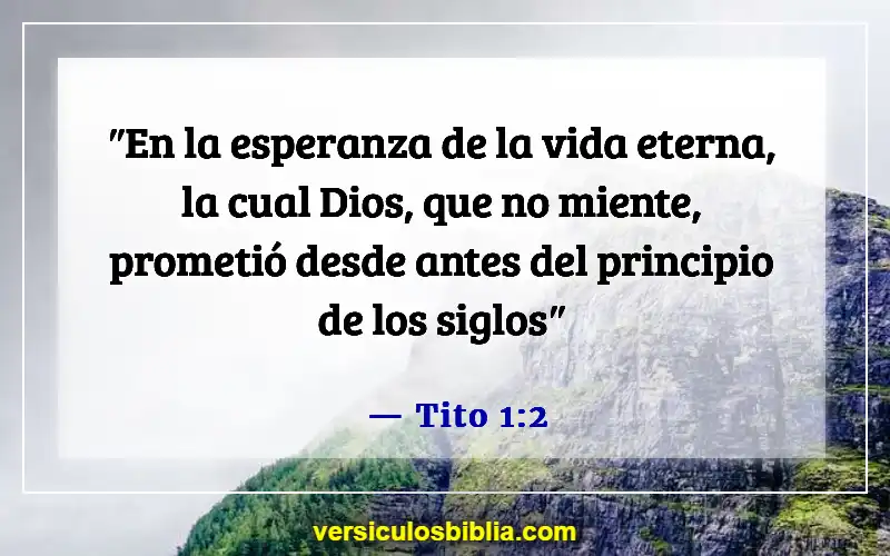 Versículos de la Biblia sobre hacer promesas (Tito 1:2)