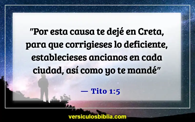 Versículos bíblicos sobre las calificaciones de los ancianos (Tito 1:5)