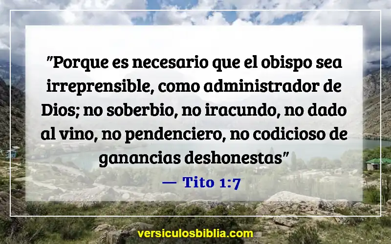 Versículos de la Biblia sobre las calificaciones de un anciano (Tito 1:7)