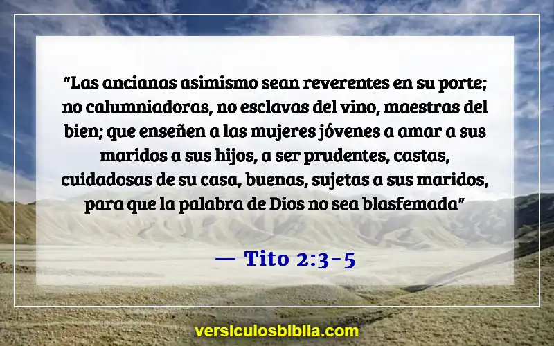 Versículos bíblicos sobre mujeres cristianas (Tito 2:3-5)