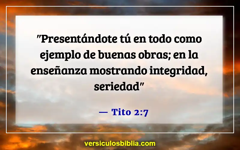 Versículos de la Biblia sobre hacer tropezar a un niño (Tito 2:7)