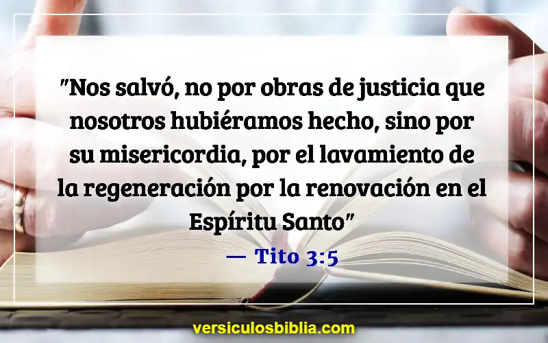 Versículos de la Biblia sobre el perdón de los pecados (Tito 3:5)