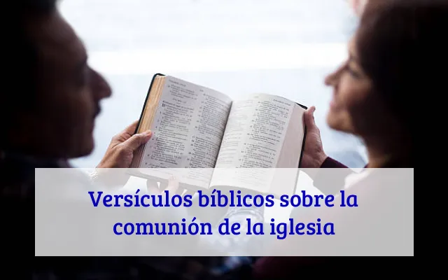 Versículos bíblicos sobre la comunión de la iglesia