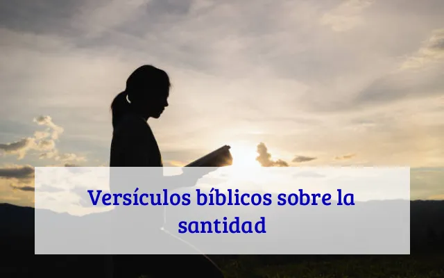 Versículos bíblicos sobre la santidad